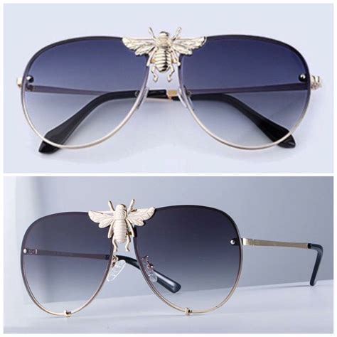 gucci black bee glasses|gucci goggles yupoo.